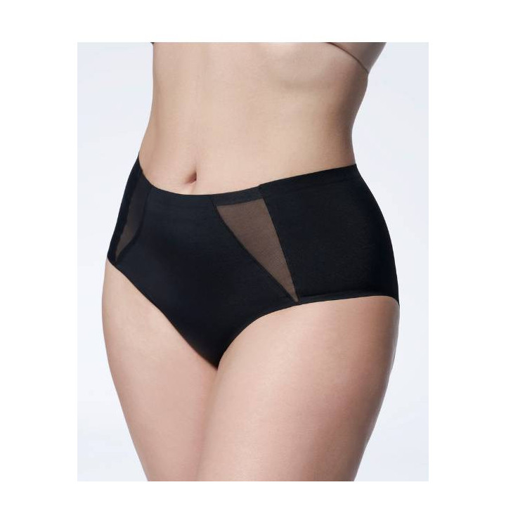 Julimex  PEARL PANTY FIGI ΨΗΛΟΜΕΣΟΣ ΚΟΡΣΕΣ - ΕΣΩΡΟΥΧΟ ΜΠΕΖ - ΜΑΥΡΟ