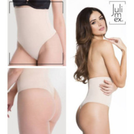 JULIMEX BASIC HIGH WAIST G-STRING - ΨΗΛΟΜΕΣΟΣ ΚΟΡΣΕΣ STRING (275) - ΜΠΕΖ