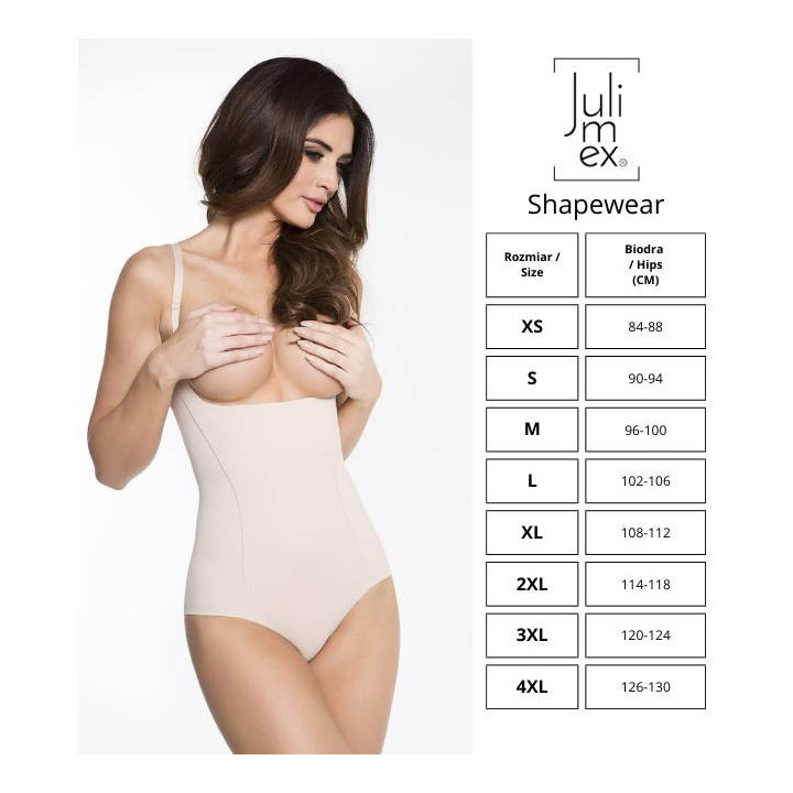 JULIMEX BASIC UNDERBUST SHAPING BODY-ΟΛΟΣΩΜΟΣ ΚΟΡΣΕΣ ΜΕ ΤΙΡΑΝΤΕΣ 219 - ΜΠΕΖ
