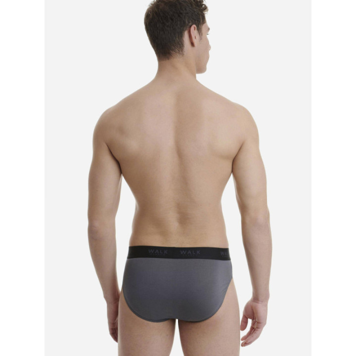 Walk Ανδρικό Σλιπ από bamboo Γκρι σκούρο W1775_10