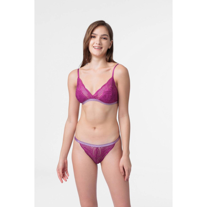 DORINA STELLA-2PP Γυναικεία Bralette με ελαφρά ενίσχυση FXBR0012LA103-2X0313 Fuchsia/Black
