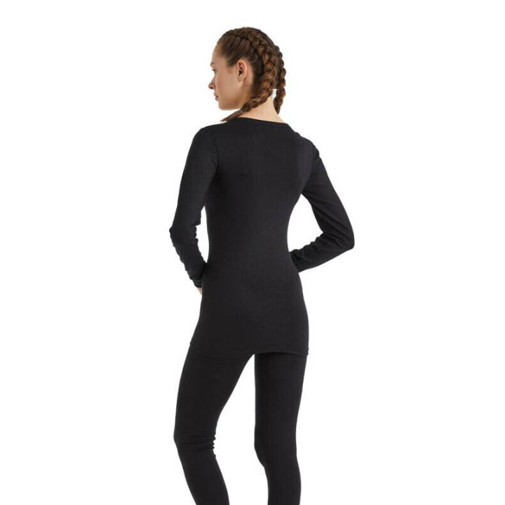 BLackspade Unisex Ισοθερμική Φανέλα με λαιμό V, με Μακρύ Μανίκι Λευκό -Μαύρο1257