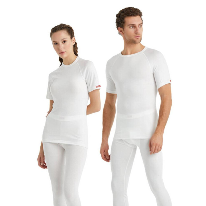 BLackspade Unisex Ισοθερμική Φανέλα , με Κοντό Μανίκι Μαύρο - Λευκό 9258