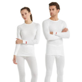 BLackspade Unisex Ισοθερμική Φανέλα , με Μακρύ Μανίκι Μαύρο - Λευκό 9259