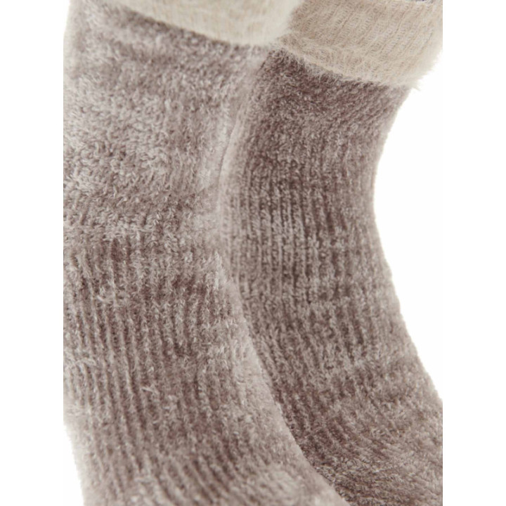 WALK Γυναικείες χνουδωτές κάλτσες Εκρού W1500-5 22