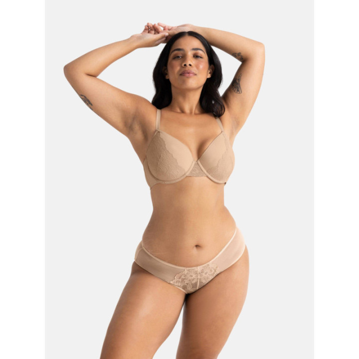 DORINA SLIP MELANIE-2PP CHEEKY HIPSTER FXCH0013LA129-2X0378 BEIGE/GREY