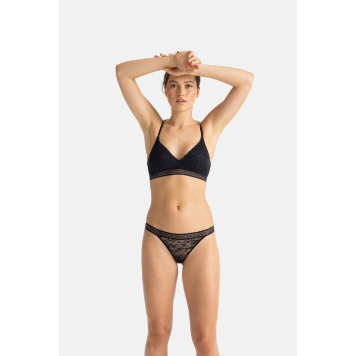 DORINA ANIKA ΓΥΝΑΙΚΕΙΟ ΣΛΙΠ STRING 2TEM FXST0008LA141-2X0379 Black/Green