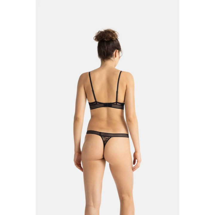 DORINA ANIKA ΓΥΝΑΙΚΕΙΟ ΣΛΙΠ STRING 2TEM FXST0008LA141-2X0379 Black/Green