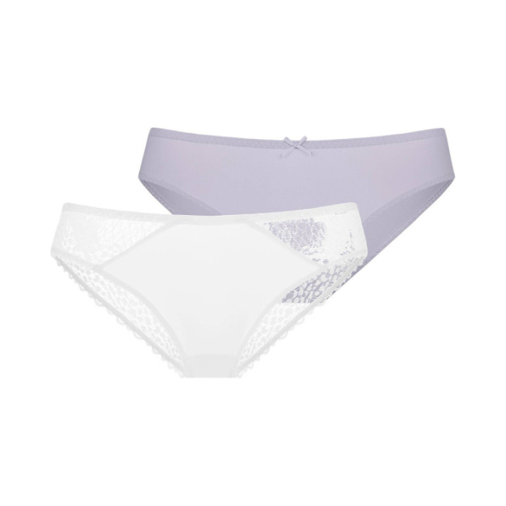 DORINA AMORA ΓΥΝΑΙΚΕΙΟ SLIP 2ΤΕΜ. FXBF0053LA130-2X0355 White/Grey