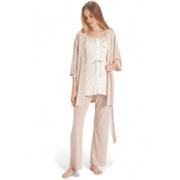 FEYZA SET ΠΙΤΖΑΜΑ ΕΓΚΥΜΟΣΥΝΗΣ ΜΕ ΡΟΜΠΑ EXTRA SOFT  FZA5075
