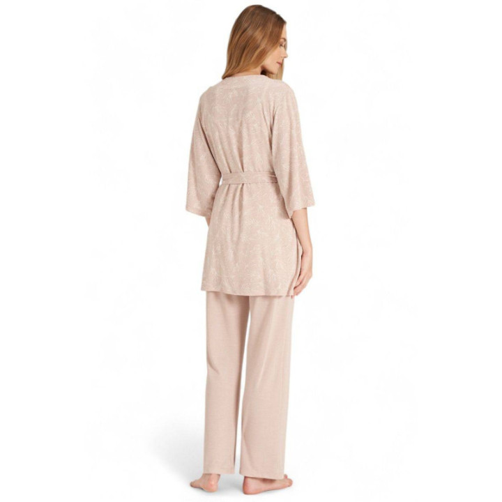 FEYZA SET ΠΙΤΖΑΜΑ ΕΓΚΥΜΟΣΥΝΗΣ ΜΕ ΡΟΜΠΑ EXTRA SOFT  FZA5075