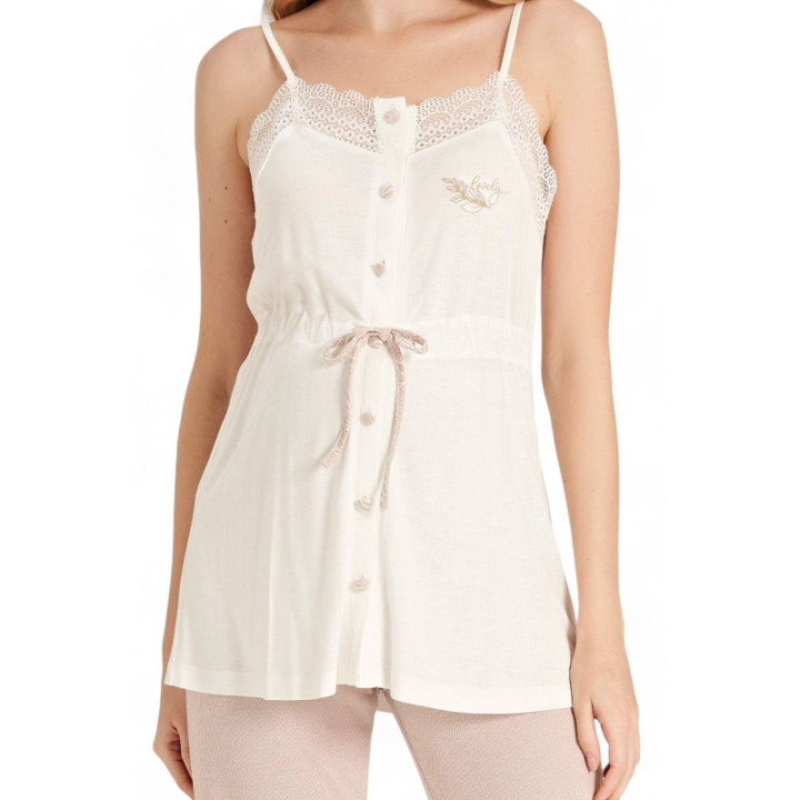 FEYZA SET ΠΙΤΖΑΜΑ ΕΓΚΥΜΟΣΥΝΗΣ ΜΕ ΡΟΜΠΑ EXTRA SOFT  FZA5075