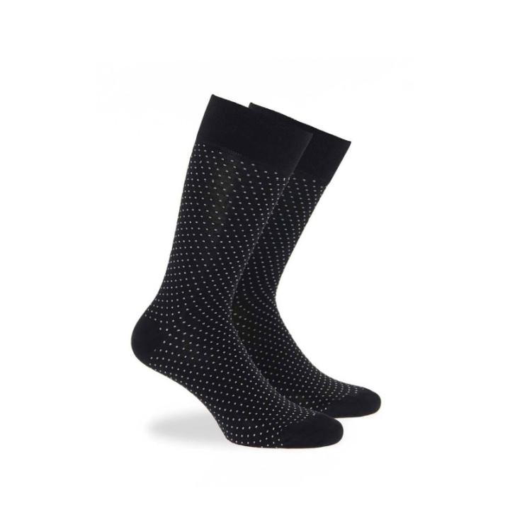 Walk Κάλτσες από bamboo με σχέδιο πουά Μαύρο W304-3_02