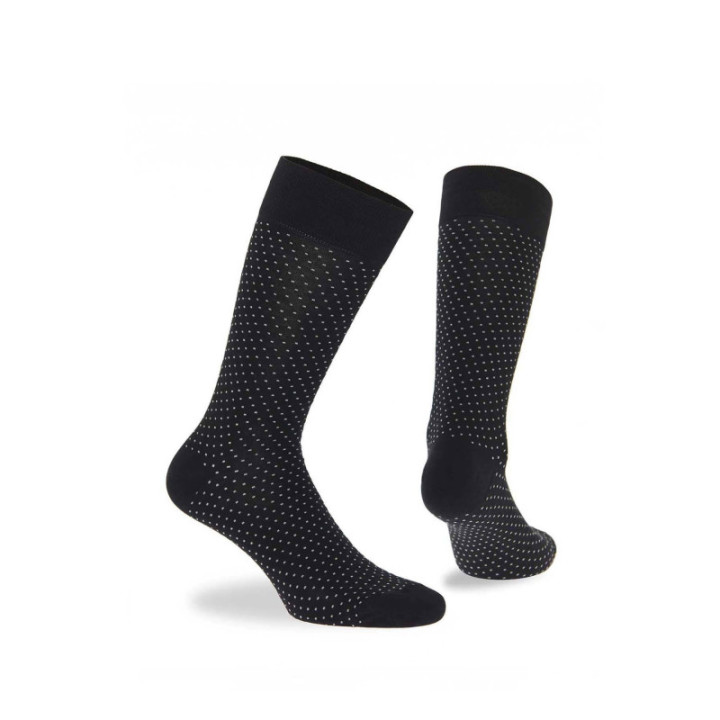 Walk Κάλτσες από bamboo με σχέδιο πουά Μαύρο W304-3_02