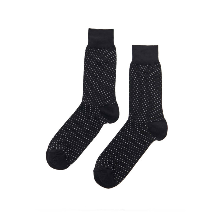 Walk Κάλτσες από bamboo με σχέδιο πουά Μαύρο W304-3_02
