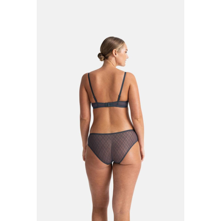 DORINA IMANI-2TEM. Γυναίκειο Slip HIPSTER CLASSIC FXHI0030ME022-2X0367 Grey/Beige
