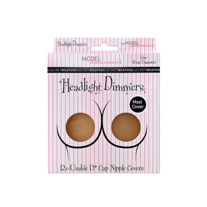 SECRET WEAPONS Headlight Dimmers Nipple Max Covers SW049-Αυτοκολλητο κάλυμμα θηλών Maxi Μπεζ