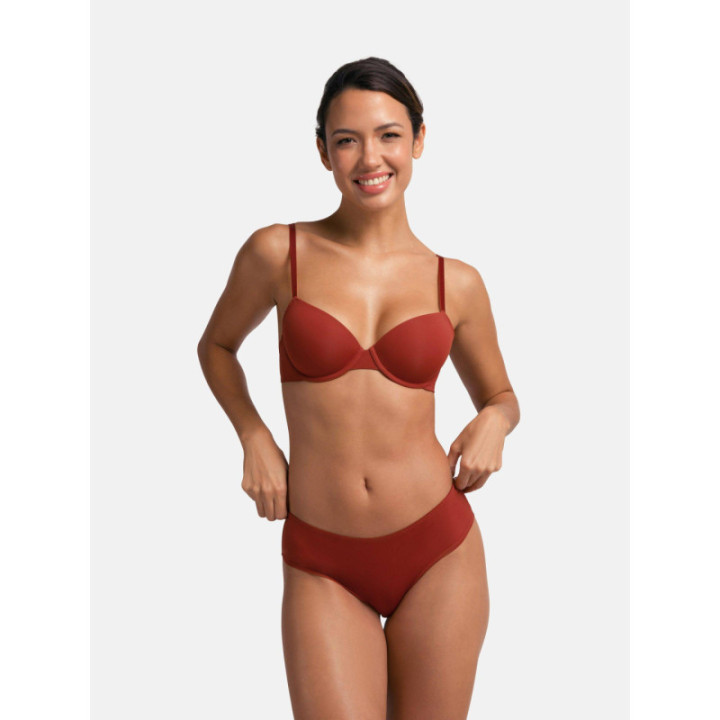 DORINA LORENA-2TEM. ΓΥΝΑΙΚΕΙΟ ΣΛΙΠ HIPSTER CLASSIC FXHI0001LA087-2X0402 BLACK/CORAL