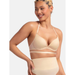DORINA MICHELLE SOLUTION ΠΟΛΥΜΟΡΦΙΚΟ PLUNGE 3/4 CUP B-C | PUSH UP | WITH WIRE | REMOVABLE STRAPS FXPG0042MI121-BE0001 BEIGE