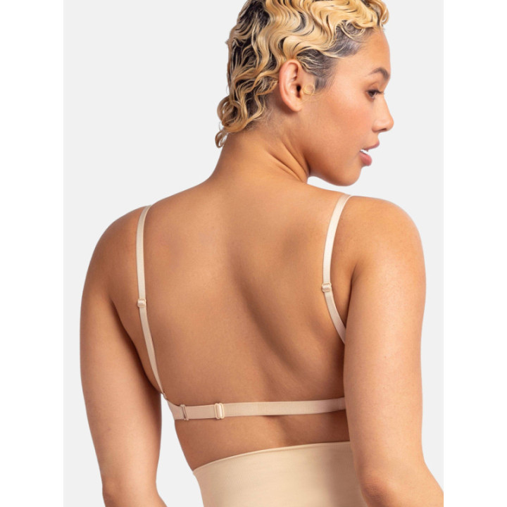 DORINA MICHELLE SOLUTION ΠΟΛΥΜΟΡΦΙΚΟ PLUNGE 3/4 CUP B-C | PUSH UP | WITH WIRE | REMOVABLE STRAPS FXPG0042MI121-BE0001 BEIGE