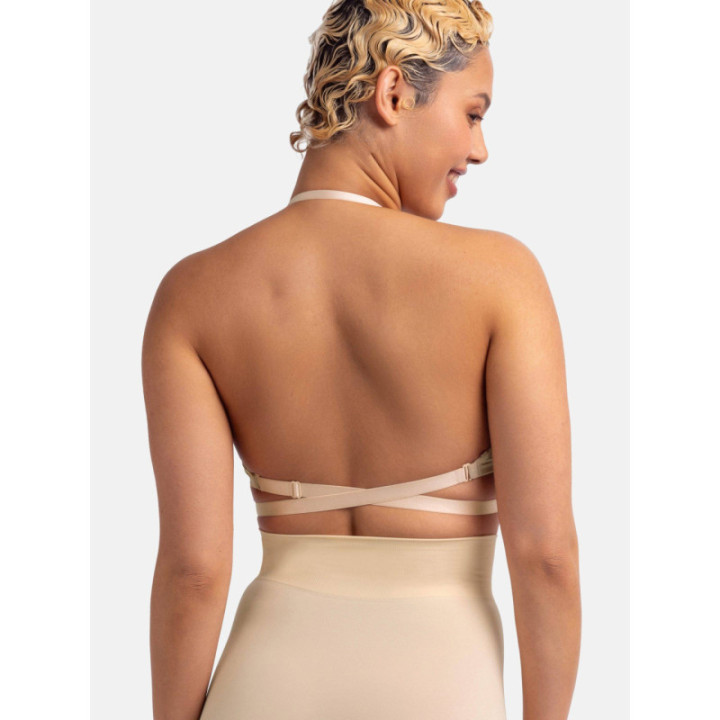 DORINA MICHELLE/SOLUTION ΓΥΝΑΙΚΕΙΟ ΣΟΥΤΙΕΝ STRAPLESS ΠΟΛΥΜΟΦΡΙΚΟ 3/4 CUP Β-D-Ε | LIGHT PADDED FXBA0012MI121-BE0001 BEIGE