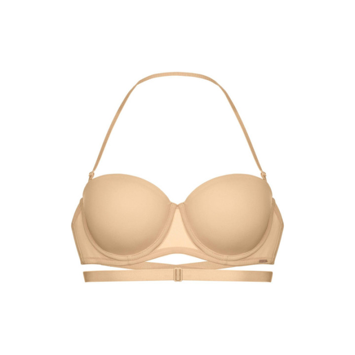 DORINA MICHELLE/SOLUTION ΓΥΝΑΙΚΕΙΟ ΣΟΥΤΙΕΝ STRAPLESS ΠΟΛΥΜΟΦΡΙΚΟ 3/4 CUP Β-D-Ε | LIGHT PADDED FXBA0012MI121-BE0001 BEIGE