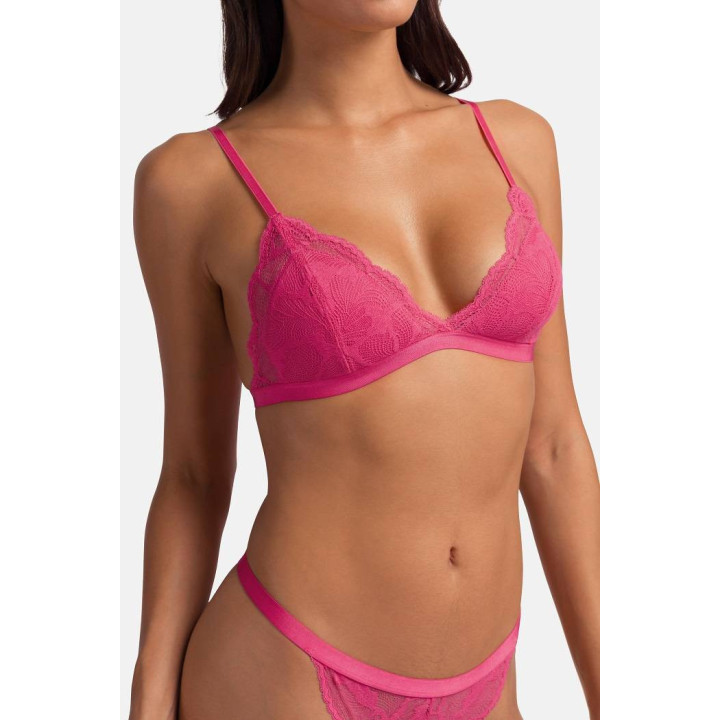 DORINA KISHA-2TEM. Γυναικεία Bralette με ελαφρά ενίσχυση FXBR0012LA166-2X0395 Pink/Black
