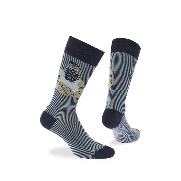 WALK Ανδρικές Κάλτσες από bamboo με σχέδιο sailor Μπλε σκούρο W304-44_75
