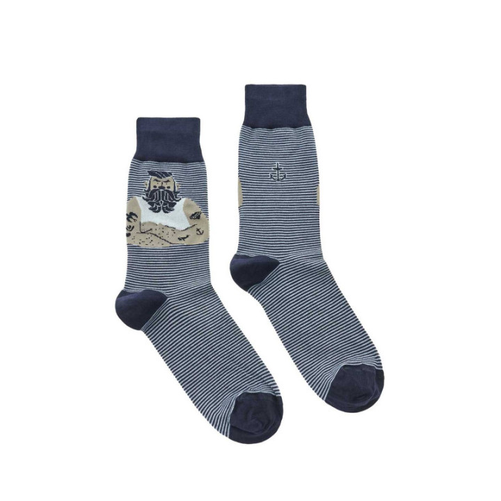 WALK Ανδρικές Κάλτσες από bamboo με σχέδιο sailor Μπλε σκούρο W304-44_75