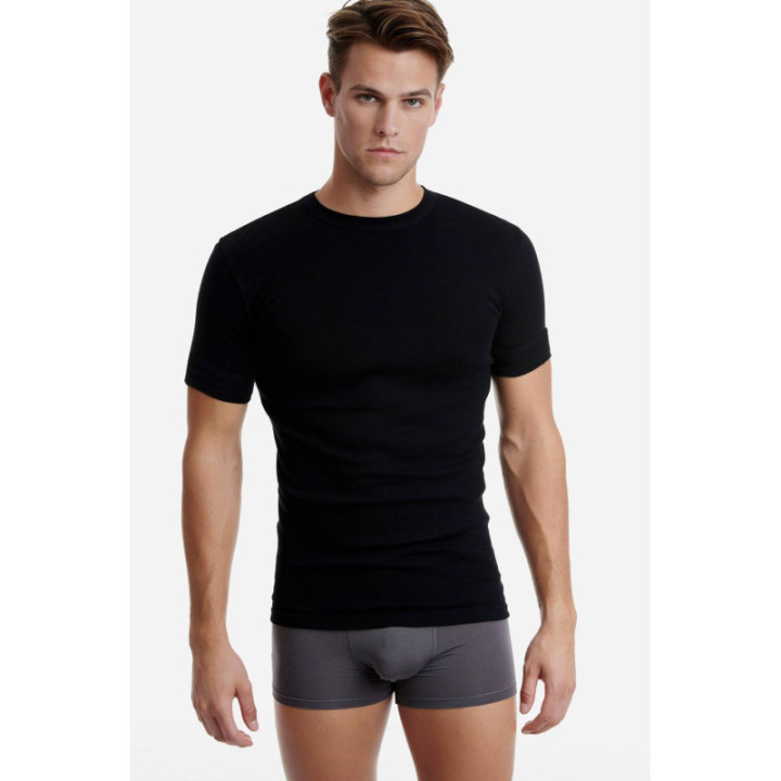 WALK T-SHIRT ΣΕΤ 2ΤΜΧ ΛΑΙΜΟΚΟΨΗ 100% COTTON W1970-2