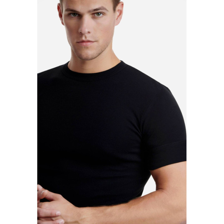 WALK T-SHIRT ΣΕΤ 2ΤΜΧ ΛΑΙΜΟΚΟΨΗ 100% COTTON W1970-2