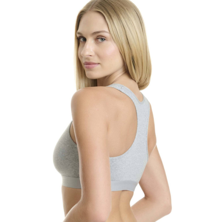 Walk Βαμβακερό bralette με λάστιχο και φαρδιά τιράντα  W2251-1