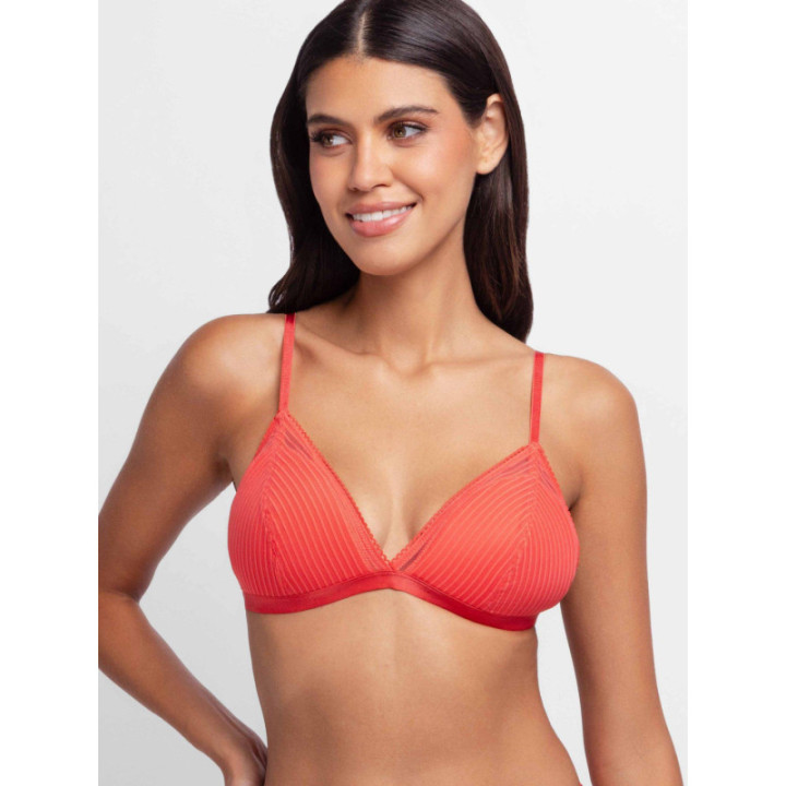 DORINA LAMINA-2ΤΕΜ ΓΥΜΝΑΙΚΕΙΑ BRALETTE FULL CUP | ΕΛΑΦΡΑ ΕΝΙΣΧΥΣΗ | WIRELESS FXBR0048LA077-2X0464 CORAIL/NOIR