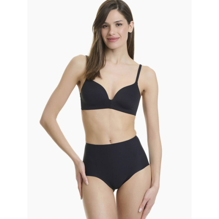 WALK ΓΥΝΑΙΚΕΙΟ SEAMLESS ΨΗΛΟΜΕΣΟ ΣΛΙΠ ΣΥΣΦΙΞΗΣ W2077 ΜΑΥΡΟ - ΜΠΕΖ