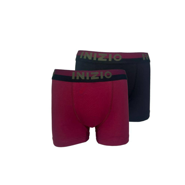 INIZIO ΑΝΔΡΙΚΑ BOXER 2ΤΕΜ. ΜΕ ΕΞΩΤΕΡΙΚΟ ΜΑΤ ΛΑΣΤΙΧΟ ΚΑΙ LOGO ΙΝΙΖΙΟ 44515 ΜΑΥΡΟ/ΜΠΟΡΝΤΟ