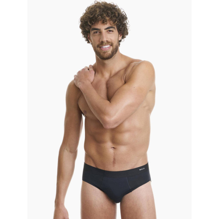 Walk Seamless Ανδρικό σλιπ από bamboo Μαύρο W1772_02