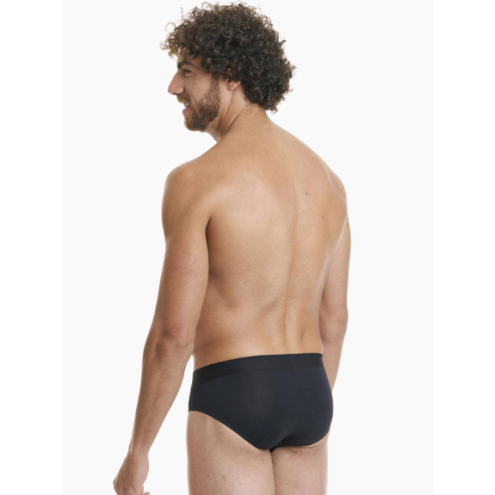 Walk Seamless Ανδρικό σλιπ από bamboo Μαύρο W1772_02