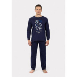 Nina Club Πιτζάμα ανδρική Groove NCM26770 Μπλε AW2025-26