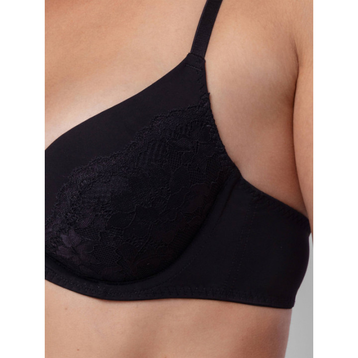 Dorina WILLA Γυναικείο Σουτιέν 2τεμ. PUSH UP PLUNGE BRA Cup-B FXPG0007LA182-2X0490 BLACK/PINK