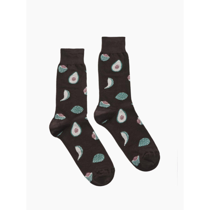 Walk Κάλτσες από bamboo με σχέδιο avocado Καφέ W304-45_16