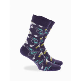 Walk Βαμβακερές κάλτσες με σχέδιο pop art Μωβ W1064-34_55