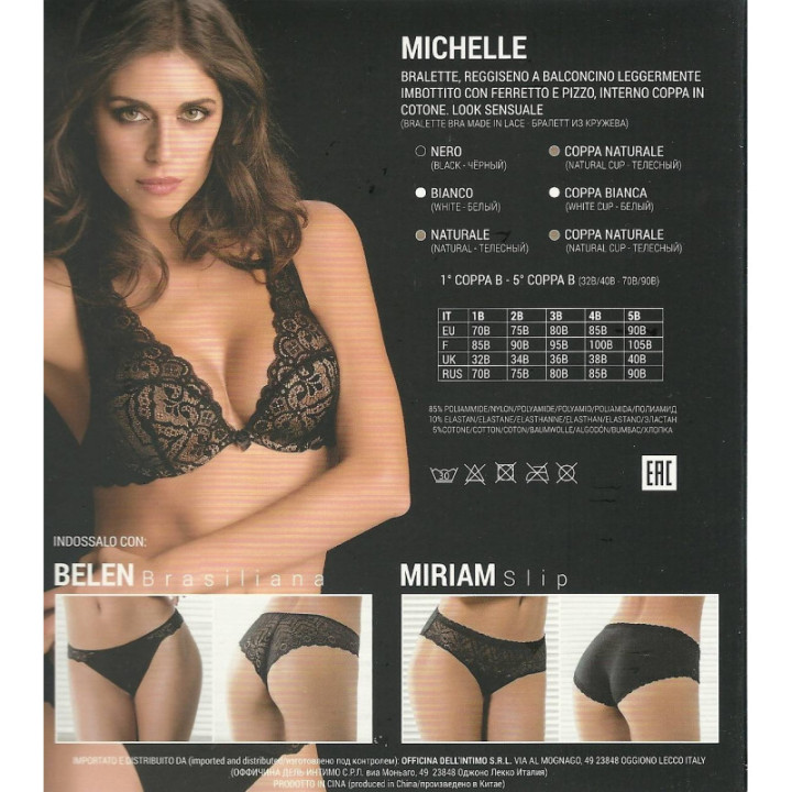 LOVE & BRA ΣΟΥΤΙΕΝ MICHELLE BRALETTE BALCONCINO CUP B