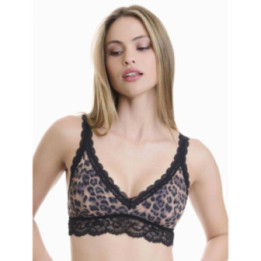 Walk Γυναικεία Bralette από δαντέλα σε λεοπάρ print με αφαιρούμενα cups Multicolor W2240-1_MULTI