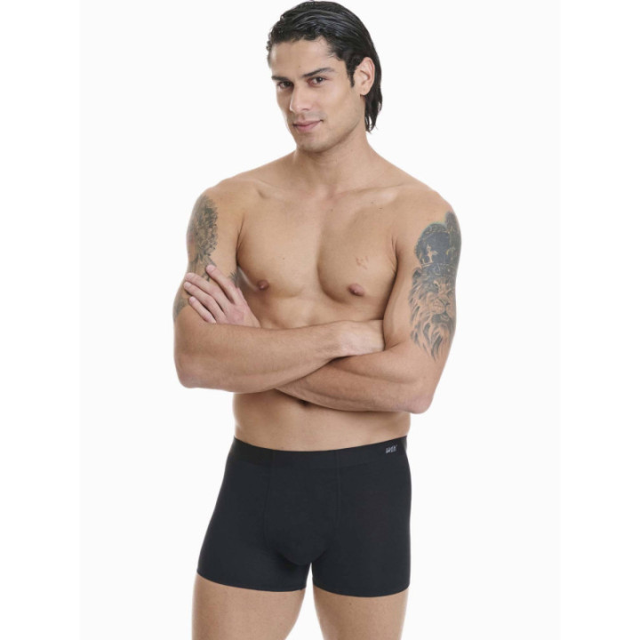 Walk Seamless μπόξερ από bamboo 3-pack giftbox Μαύρο - Μαύρο - Μαύρο BU-1_020202