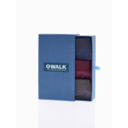 Walk Seamless μπόξερ από bamboo 3-pack giftbox Μπλε - Γκρενά - Ανθρακί  BU-1_082775