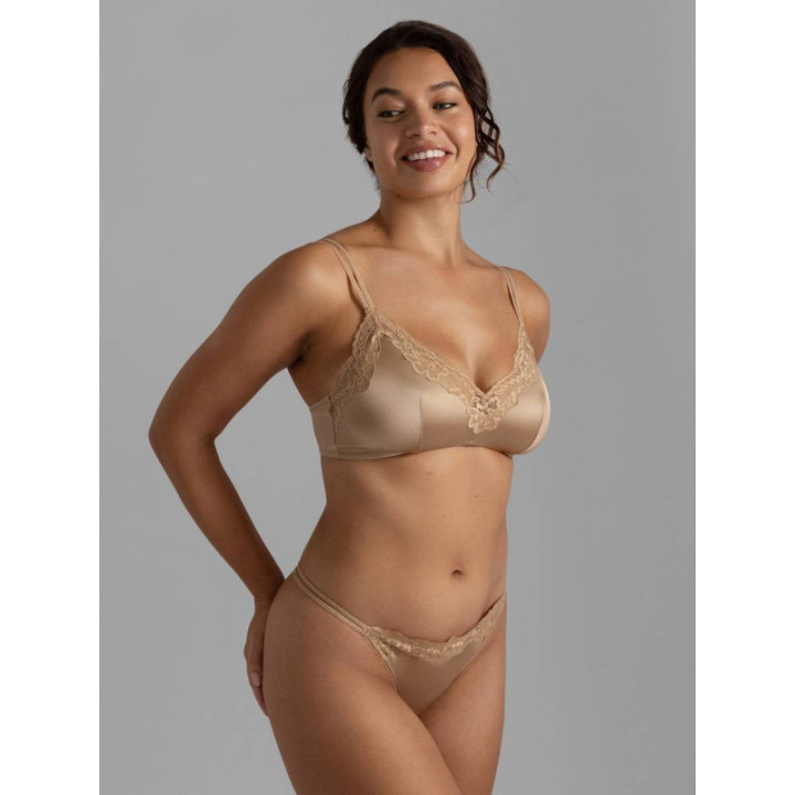 DORINA Origins Shiny Micro Γυναικείο Σουτιέν Bralette 2Τεμ. χωρίς ενίσχυση FXBR0071MI127-2X IVORY/BEIGE