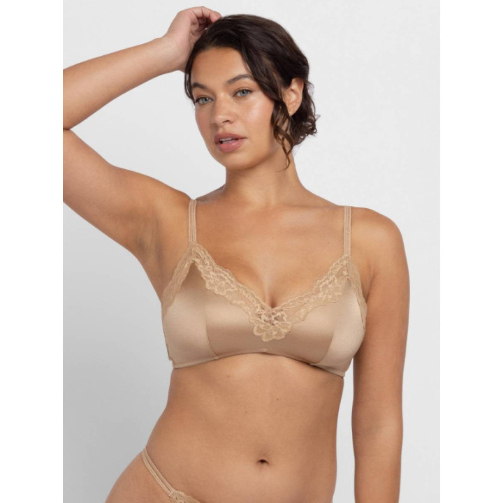 DORINA Origins Shiny Micro Γυναικείο Σουτιέν Bralette 2Τεμ. χωρίς ενίσχυση FXBR0071MI127-2X IVORY/BEIGE