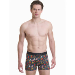 Walk Βαμβακερό Ανδρικό μπόξερ με σχέδιο W1754-14_MULTI Multicolor