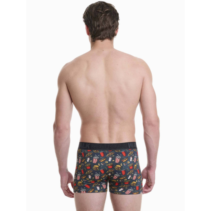 Walk Βαμβακερό Ανδρικό μπόξερ με σχέδιο W1754-14_MULTI Multicolor