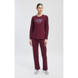 MINERVA Καρδιές Γυναικεία Πυτζάμα 90-53472-753 Μπορντω AW 2026-27